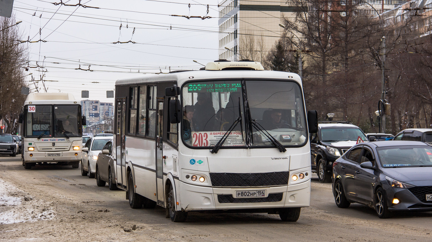 Новосибирская область, ПАЗ-320414-14 "Вектор" № Р 802 НР 154