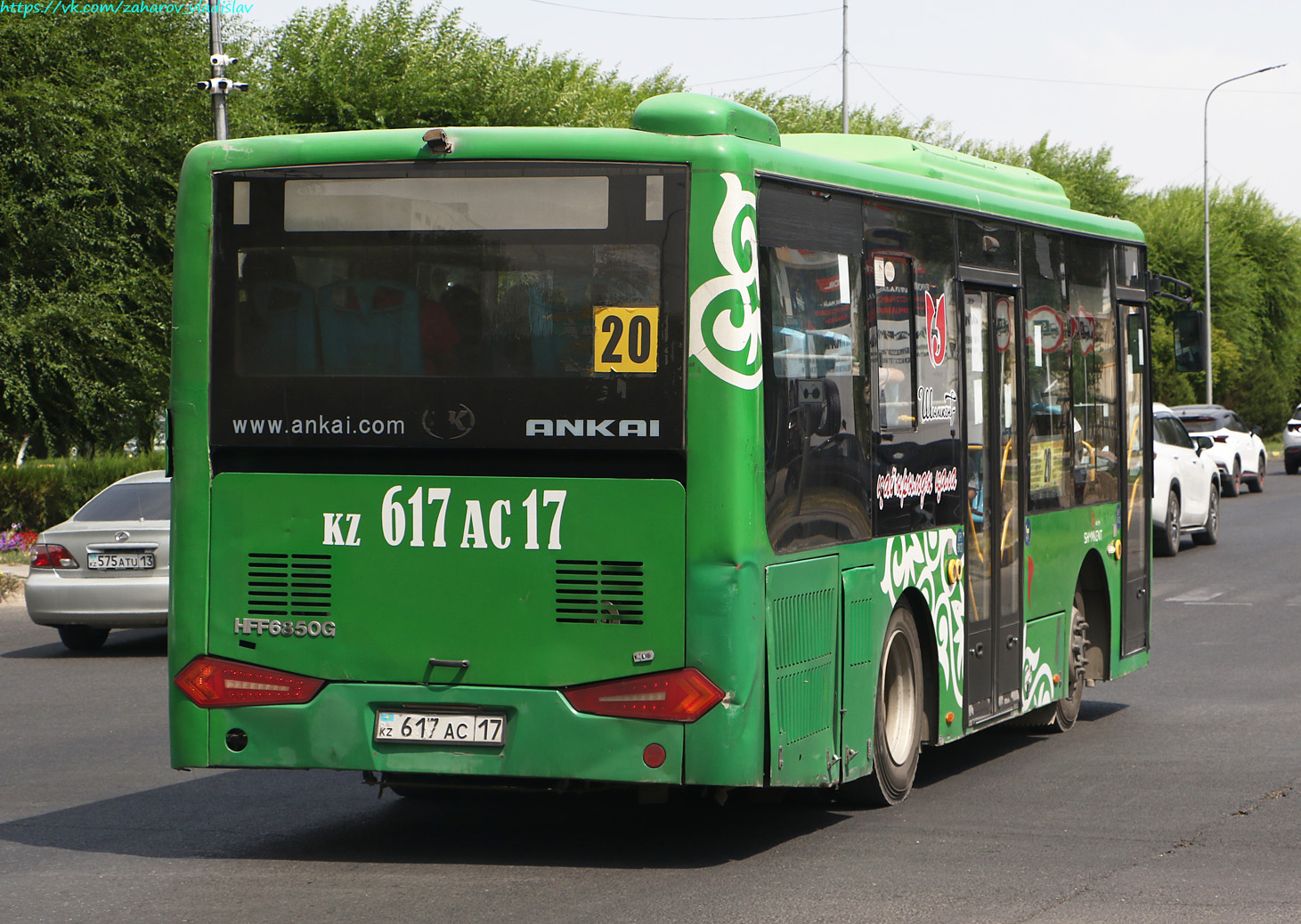Шымкент, Ankai HFF6850G (СарыаркаАвтоПром) № 617 AC 17