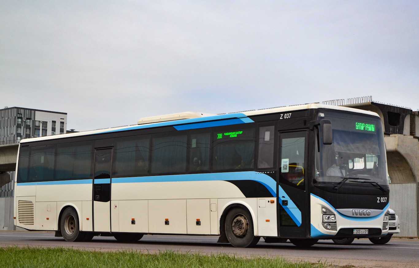 Астана, IVECO Crossway LINE 13M (СарыаркаАвтоПром) № Z037