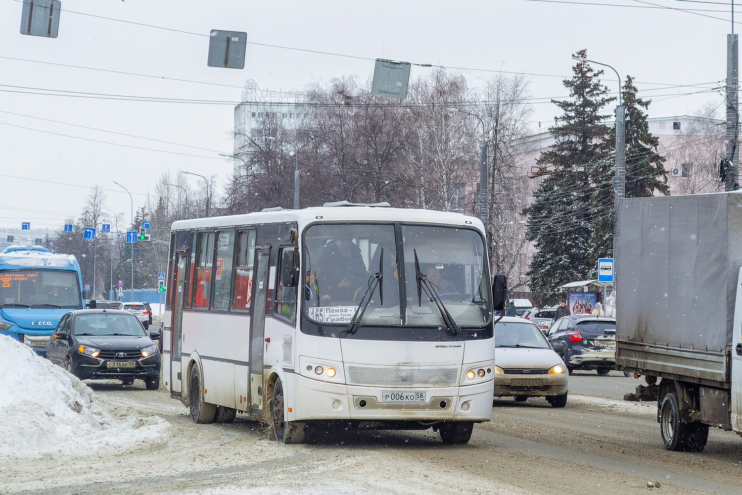 Пензенская область, ПАЗ-320412-04 "Вектор" № Р 006 КО 58