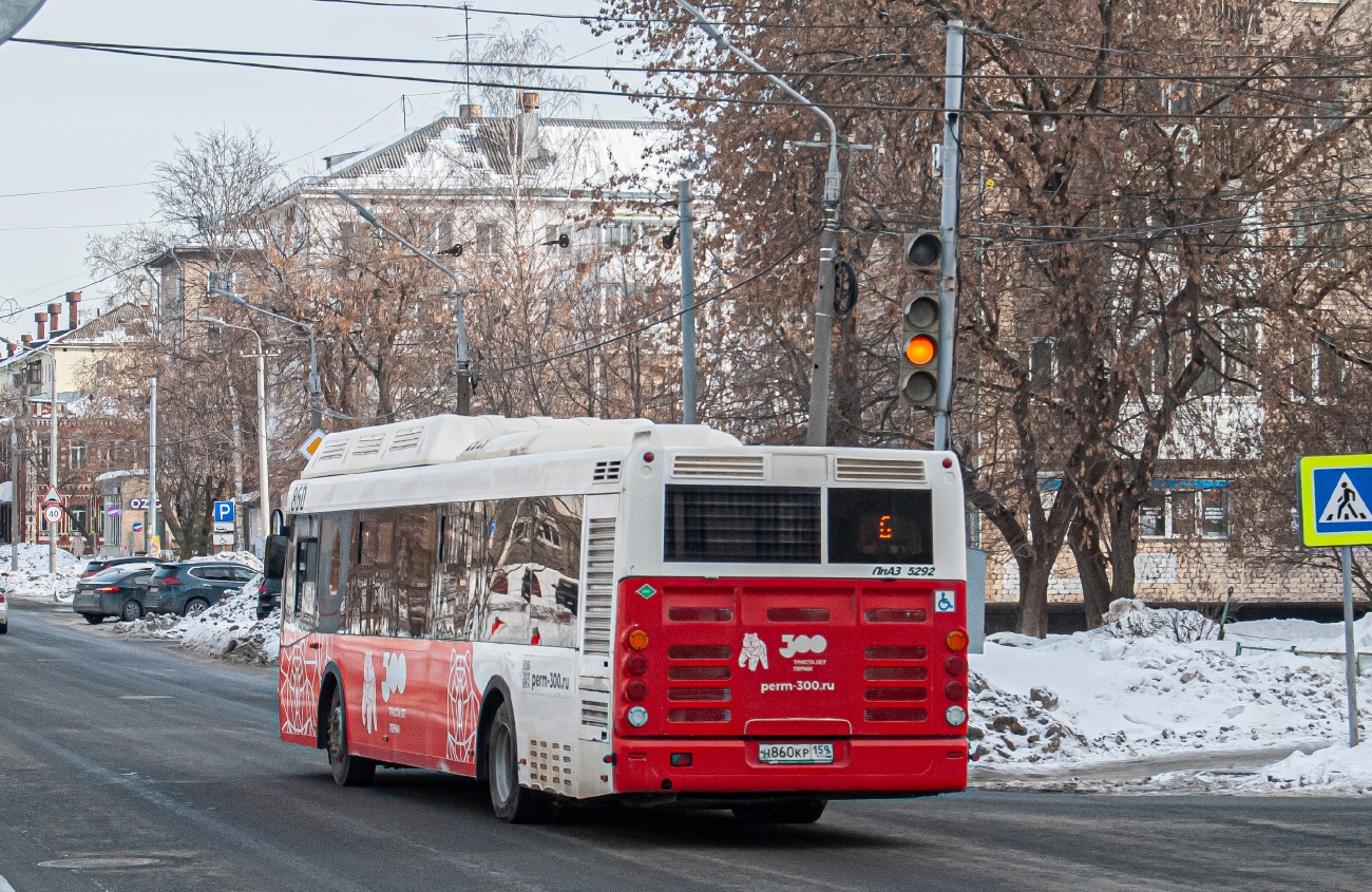 Пермский край, ЛиАЗ-5292.67 (CNG) № Н 860 КР 159
