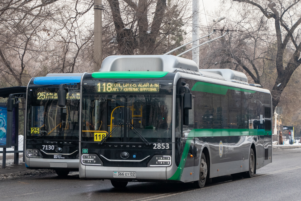 Алматы, Yutong ZK6126HG (QazTehna) № 2853