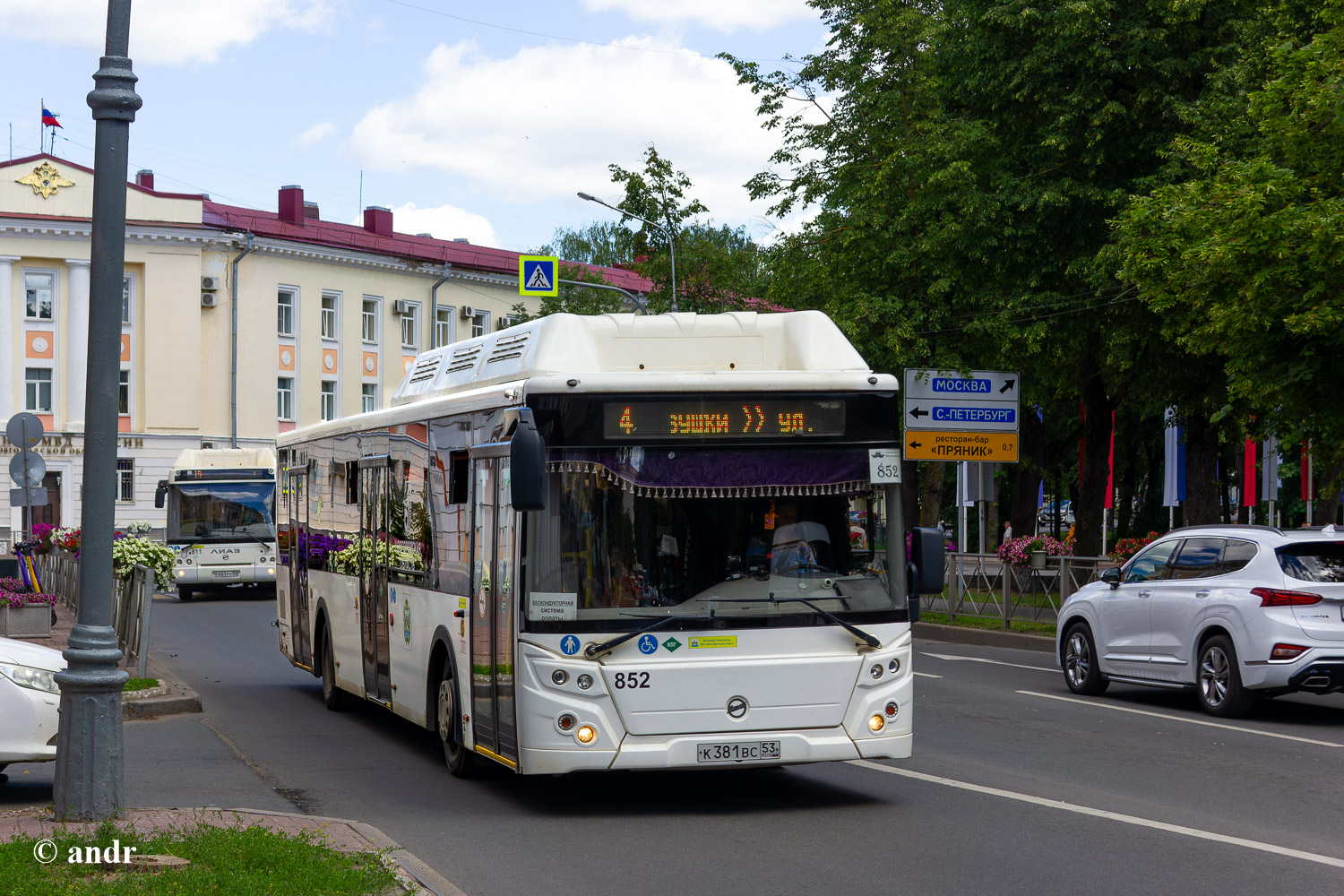 Новгородская область, ЛиАЗ-5292.67 (CNG) № 852