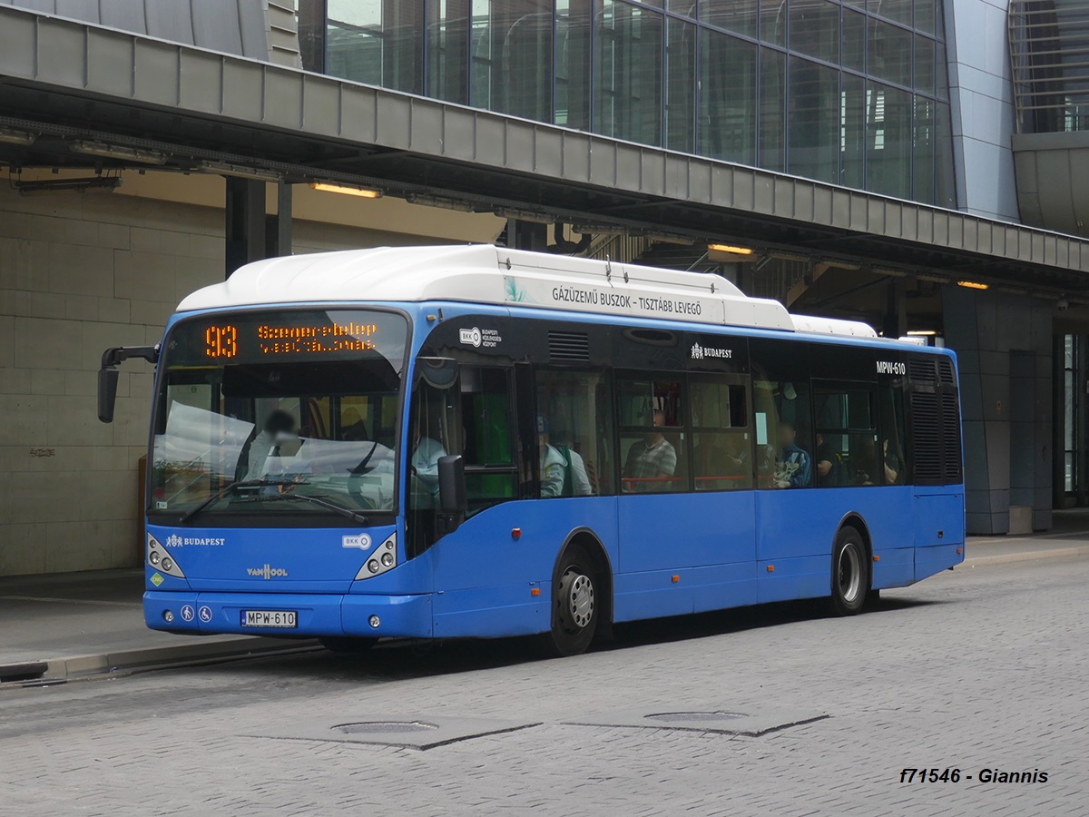 Венгрия, Van Hool New A330 CNG № MPW-610