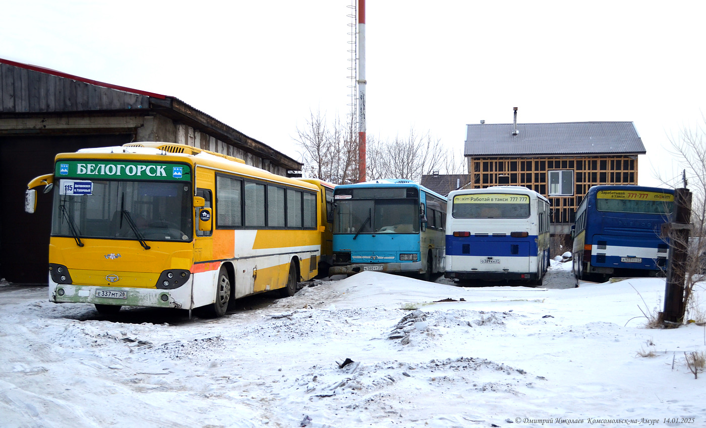 Хабаровский край, Daewoo BS106 Royal City (Busan) № Е 337 МТ 28; Хабаровский край, Daewoo BS106 Royal City (Busan) № Н 937 УА 27; Хабаровский край — Разные фотографии