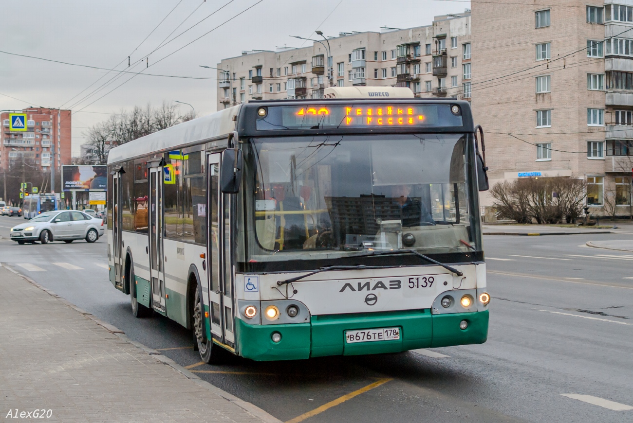 Санкт-Петербург, ЛиАЗ-5292.60 № 5139