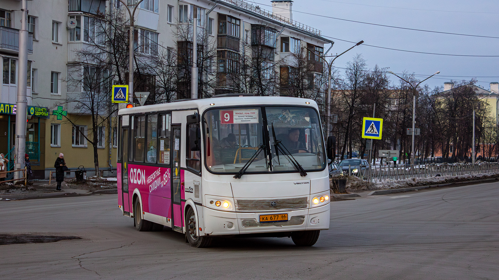 Свердловская область, ПАЗ-320412-04 "Вектор" № КА 677 66