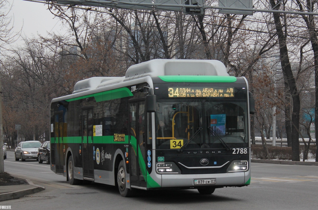 Алматы, Yutong ZK6126HG (QazTehna) № 2788