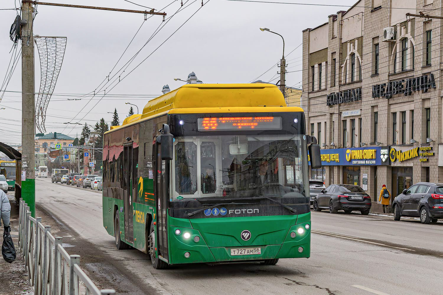 Пензенская область, Foton BJ6105C6MCD-1 № Т 727 АМ 58