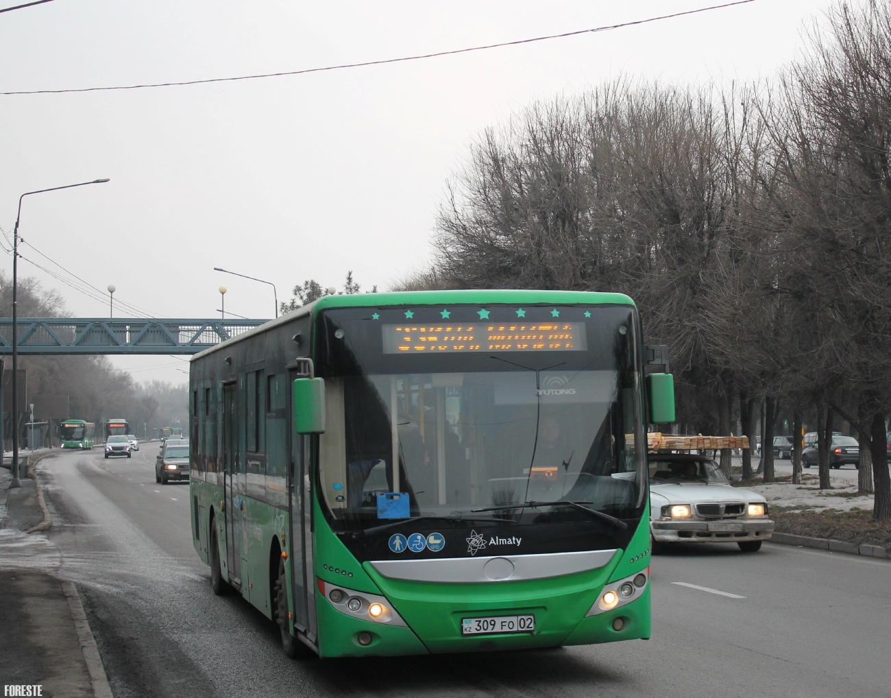 Алматы, Yutong ZK6118HGA (СарыаркаАвтоПром) № 309 FO 02