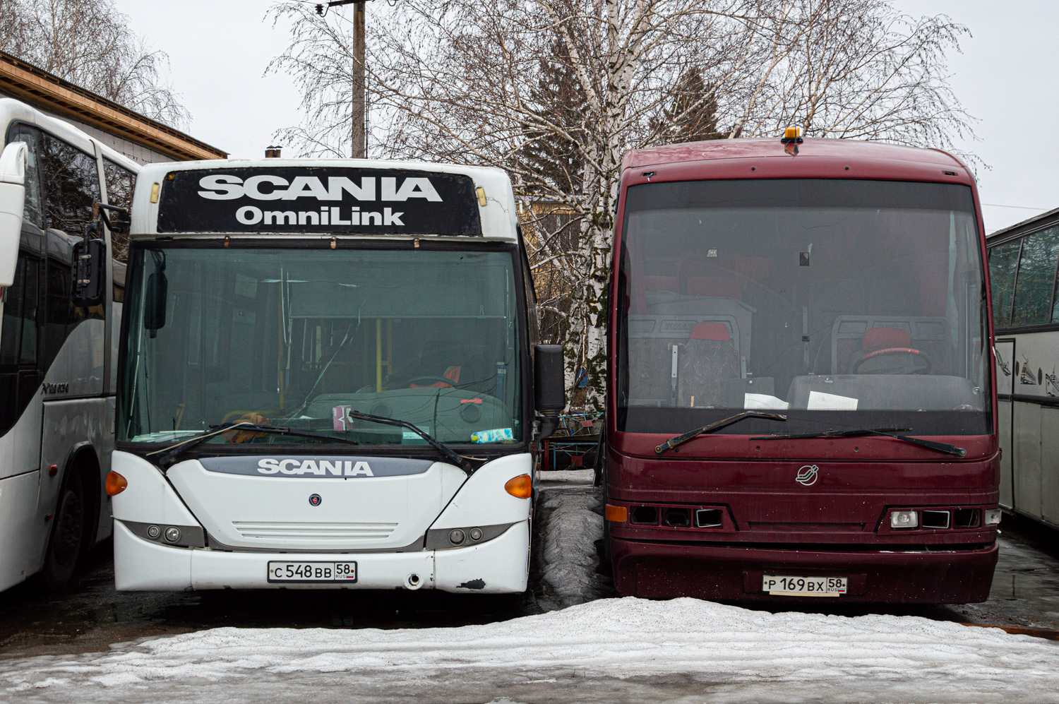 Пензенская область, Scania OmniLink II (Скания-Питер) № С 548 ВВ 58; Пензенская область, Irizar Century 12.35 № Р 169 ВХ 58; Пензенская область — АТП