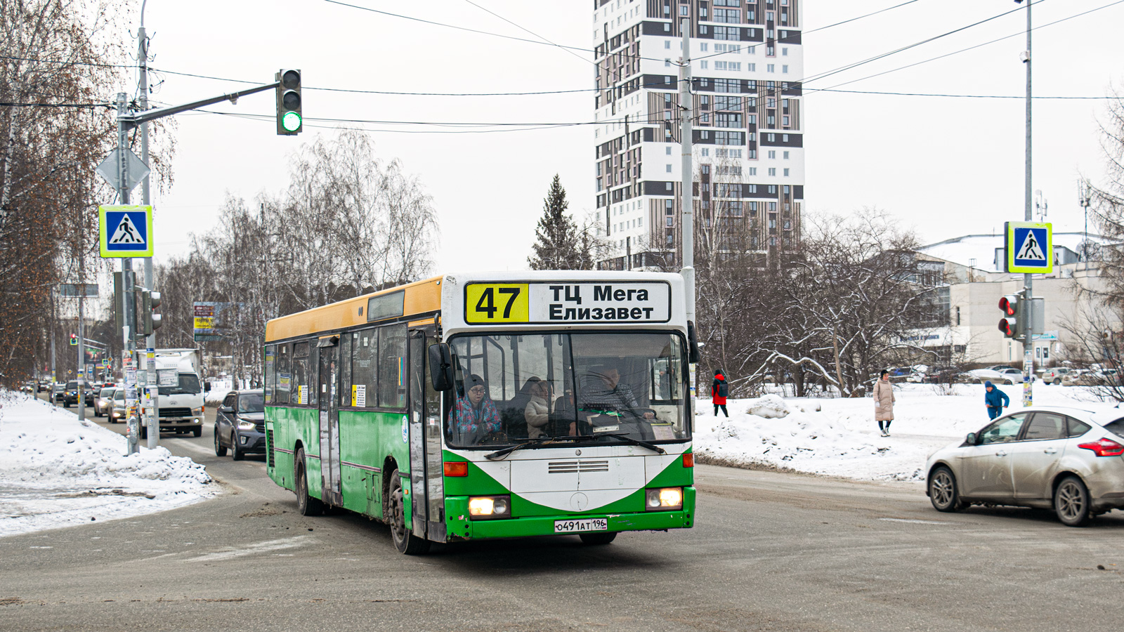 Свердловская область, Mercedes-Benz O405N № О 491 АТ 196