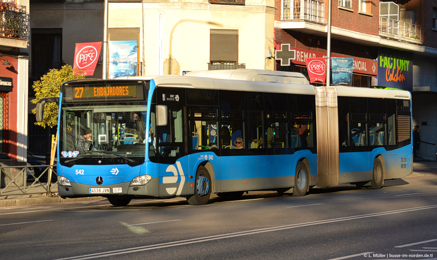 Испания, Mercedes-Benz Citaro C2 G NGT № 542