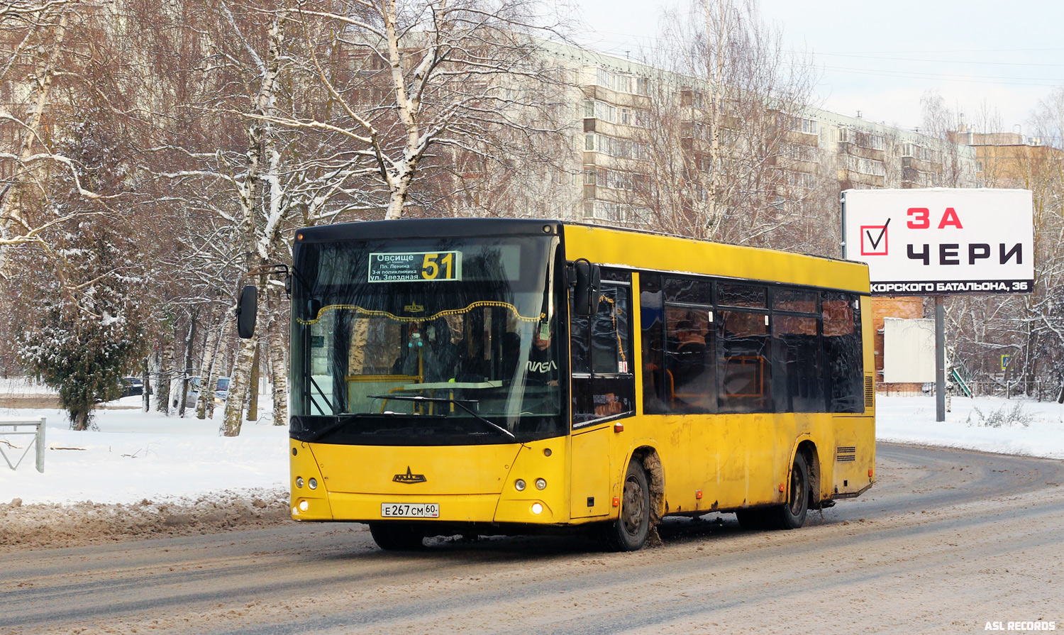 Псковская область, МАЗ-206.067 № Е 267 СМ 60