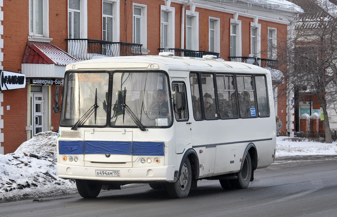 Омская область, ПАЗ-32053 № 2217