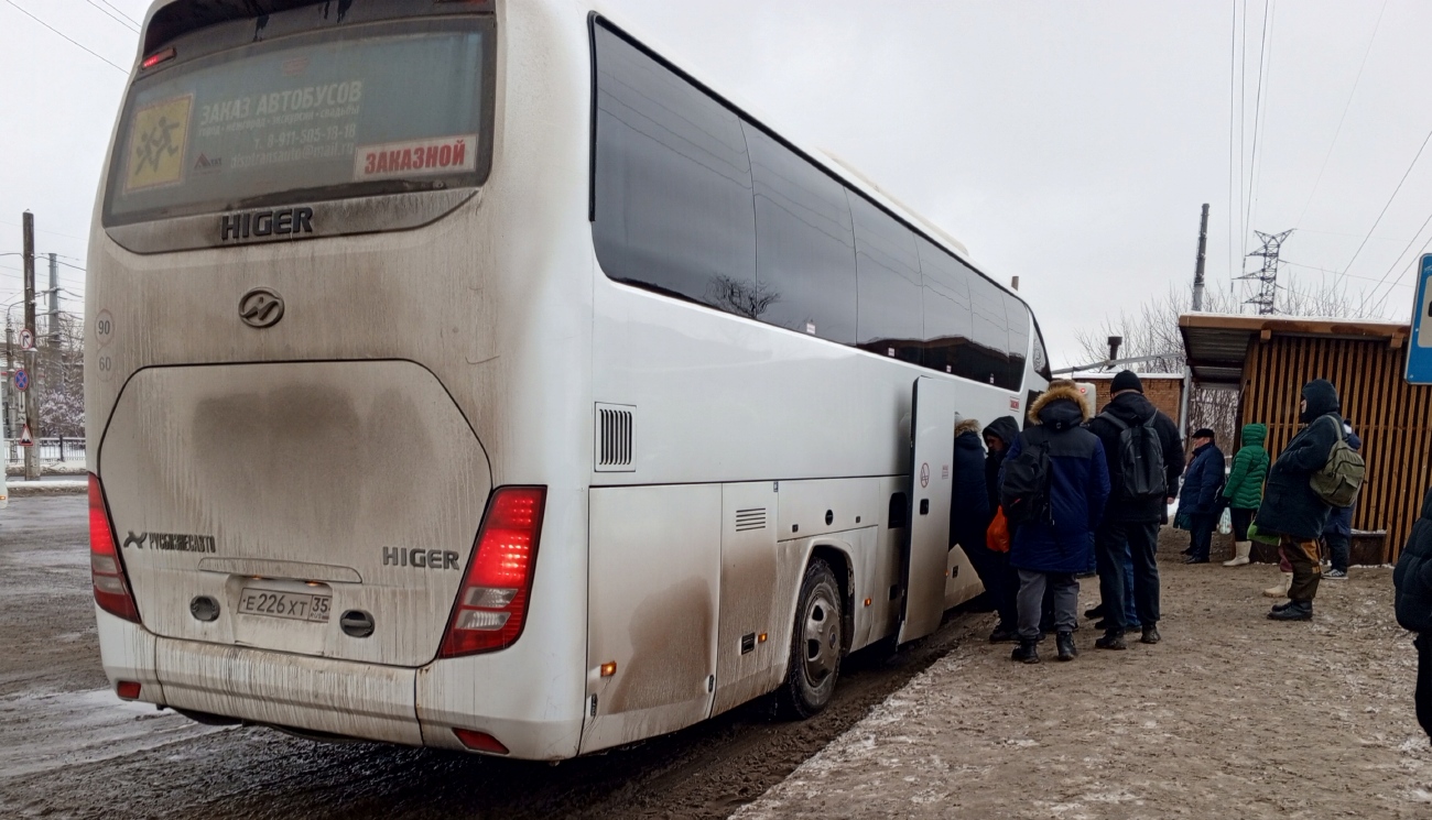 Вологодская область, Higer KLQ6122B № Е 226 ХТ 35