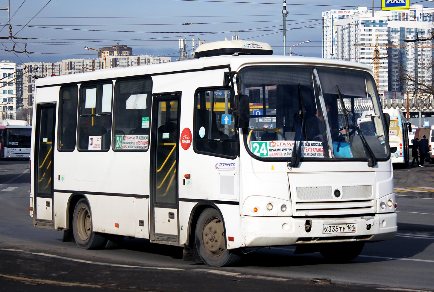 Ростовская область, ПАЗ-320302-11 № Х 335 ТУ 161