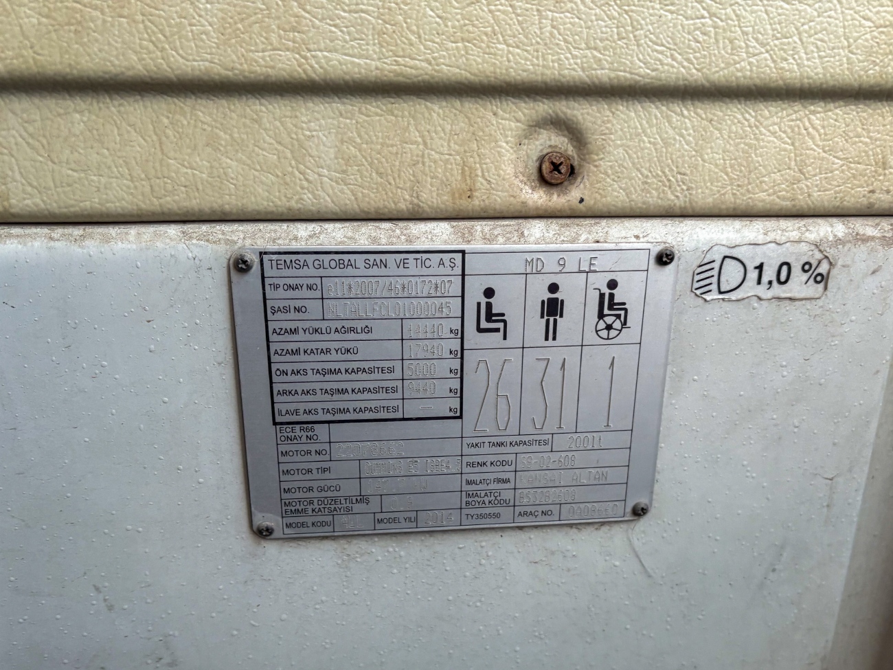 Турция, TEMSA MD9 LE № 82