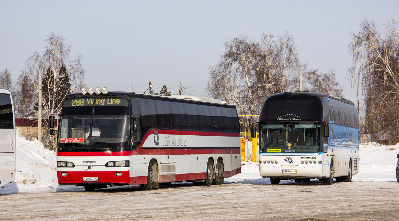 Павлодарская область, Carrus Star 502 № 288 AN 14; Абайская область, Neoplan N516SHDH Starliner № 748 NHA 16