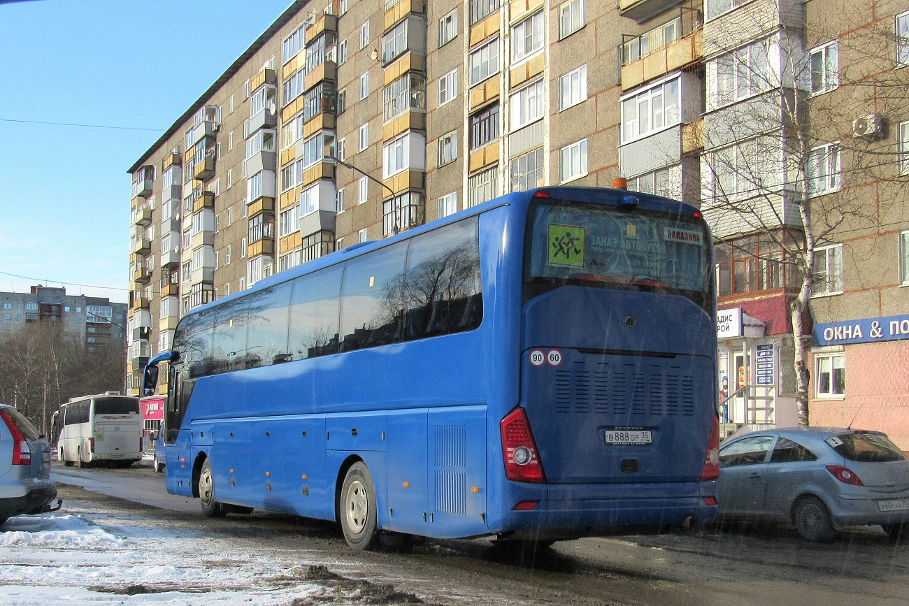 Вологодская область, Yutong ZK6122H9 № В 888 ОР 35