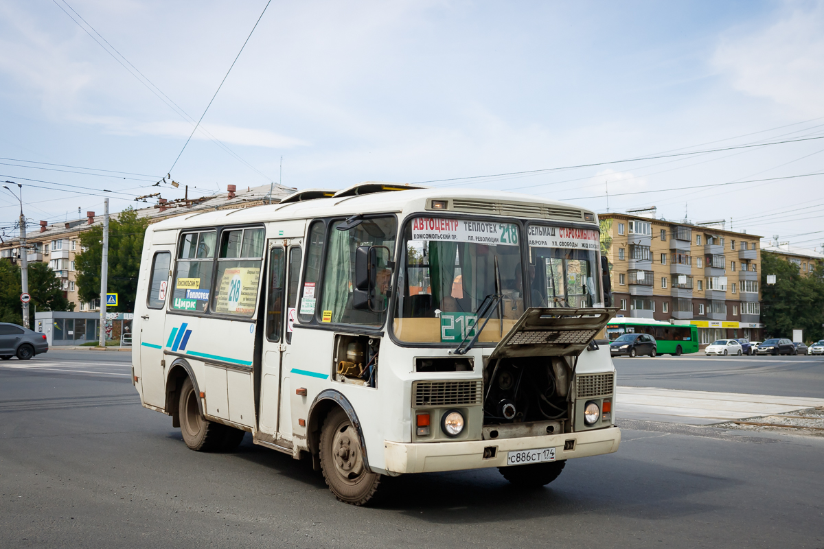 Челябинская область, ПАЗ-32053 № С 886 СТ 174