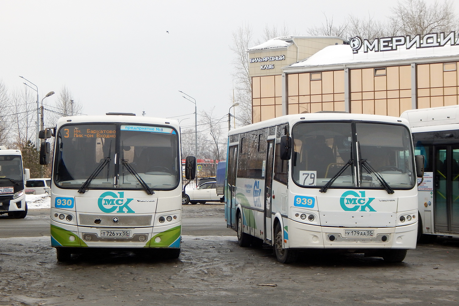 Омская область, ПАЗ-320414-04 "Вектор" (1-2) № 930; Омская область, ПАЗ-320414-04 "Вектор" (1-2) № 939