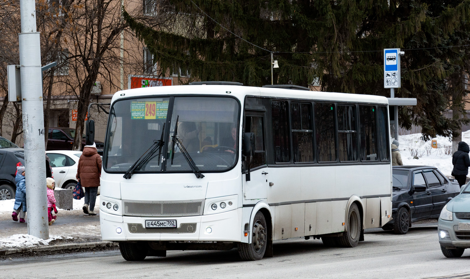 Башкортостан, ПАЗ-320412-14 "Вектор" № Е 445 МС 702