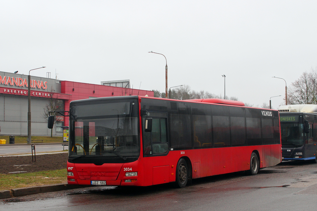 Литва, MAN A21 Lion's City NL273 № 3034