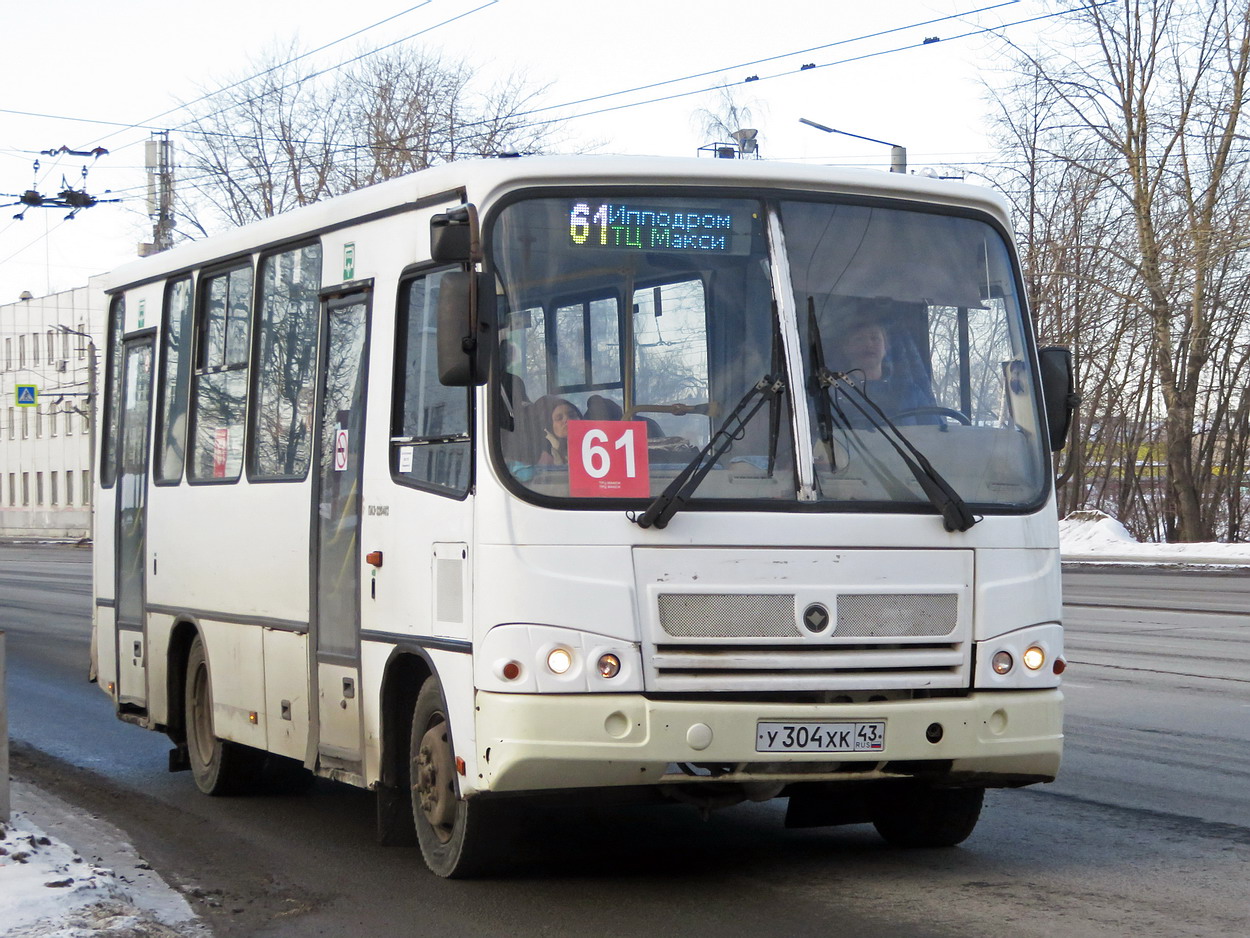 Kirov region, PAZ-320402-05 Nr. У 304 ХК 43