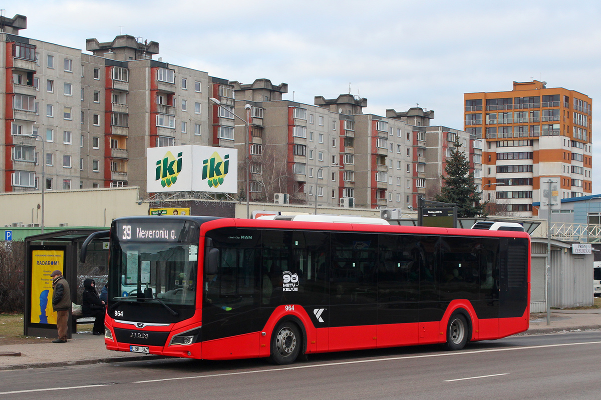 Литва, MAN 12C Lion's City 12 NL330 EfficientHybrid № 964