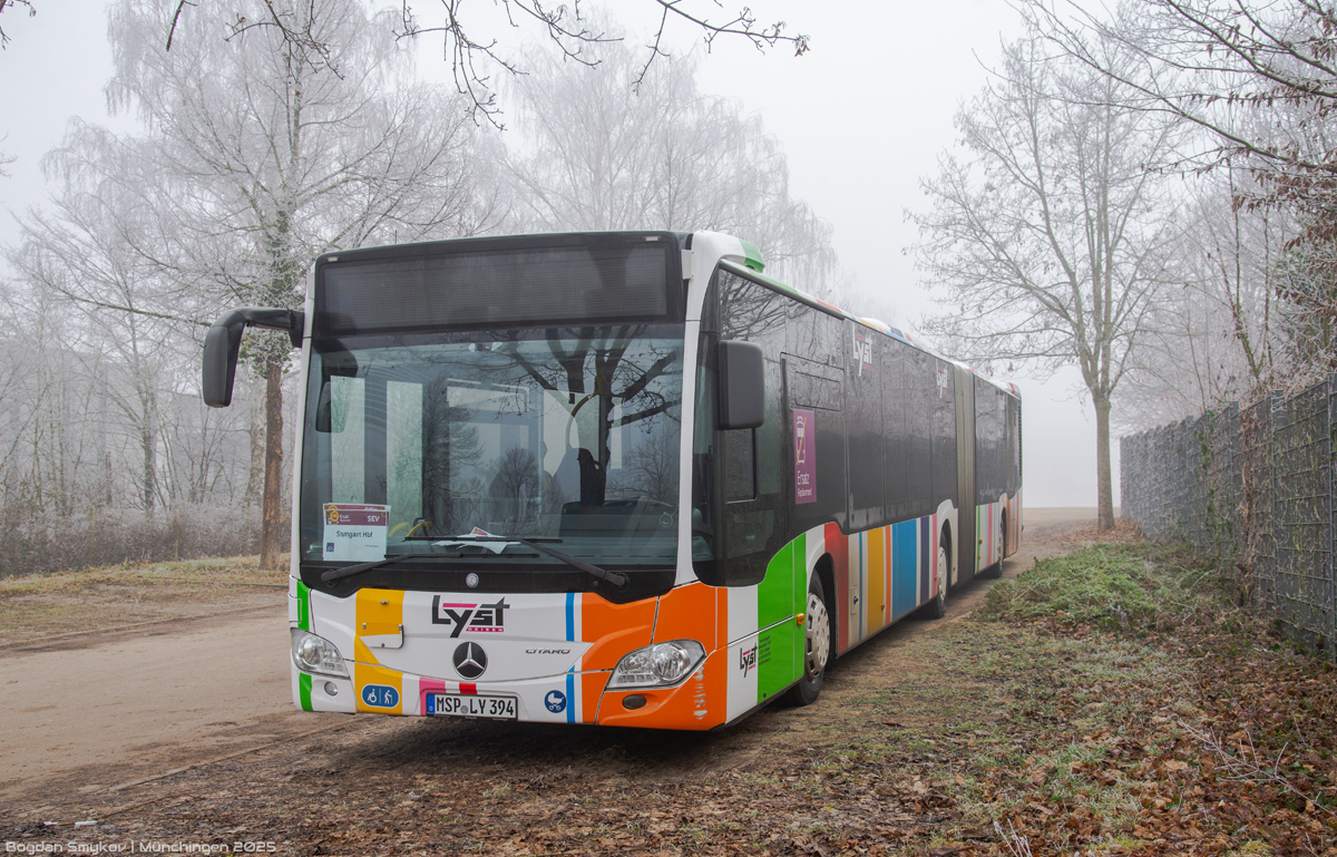 Бавария, Mercedes-Benz Citaro C2 G hybrid № MSP-LY 394