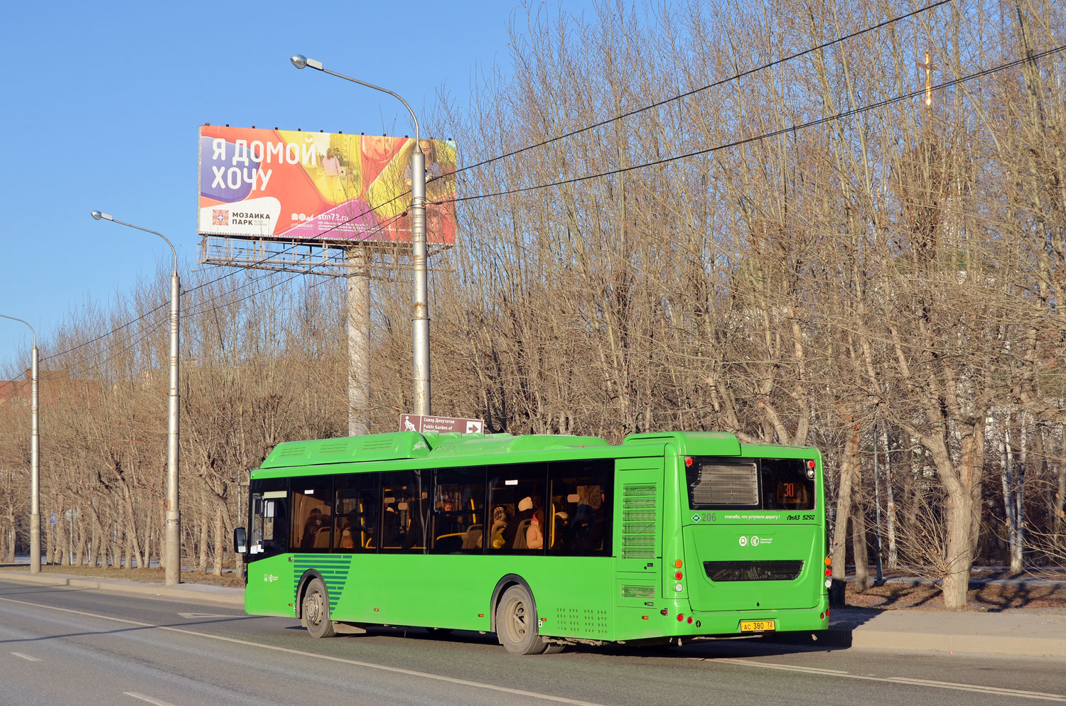 Тюменская область, ЛиАЗ-5292.67 (CNG) № 206