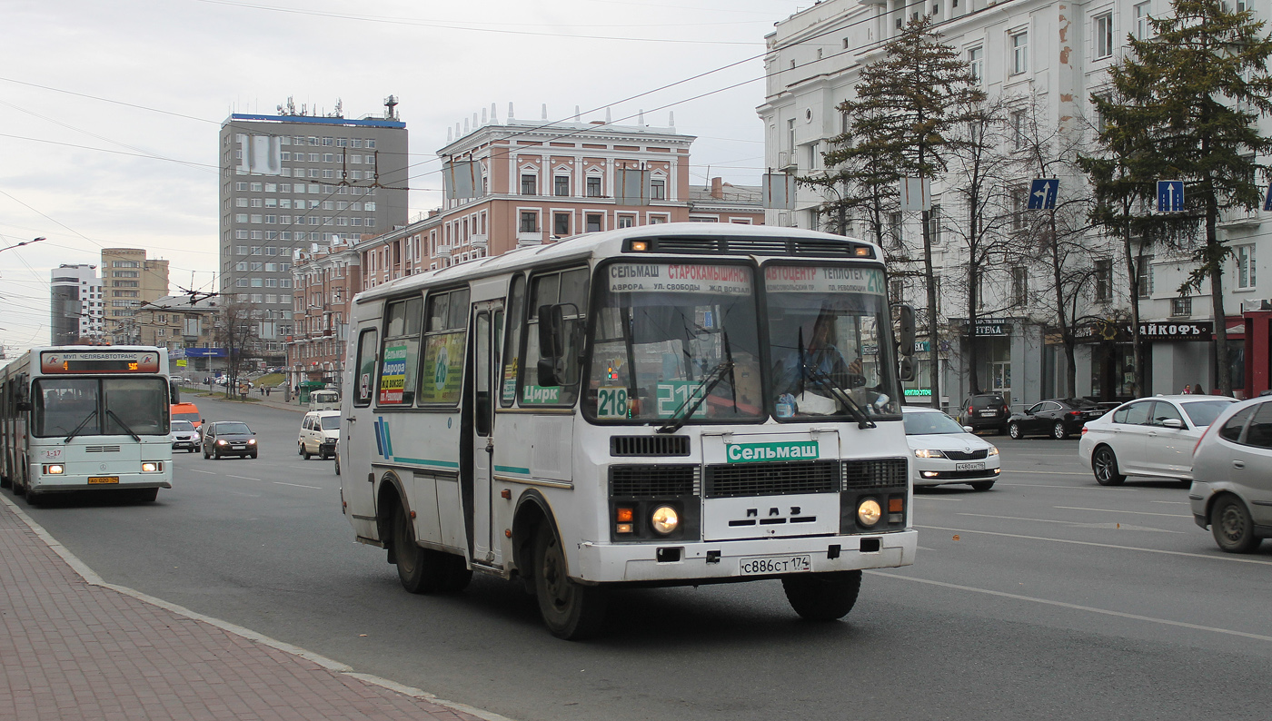 Челябинская область, ПАЗ-32053 № С 886 СТ 174
