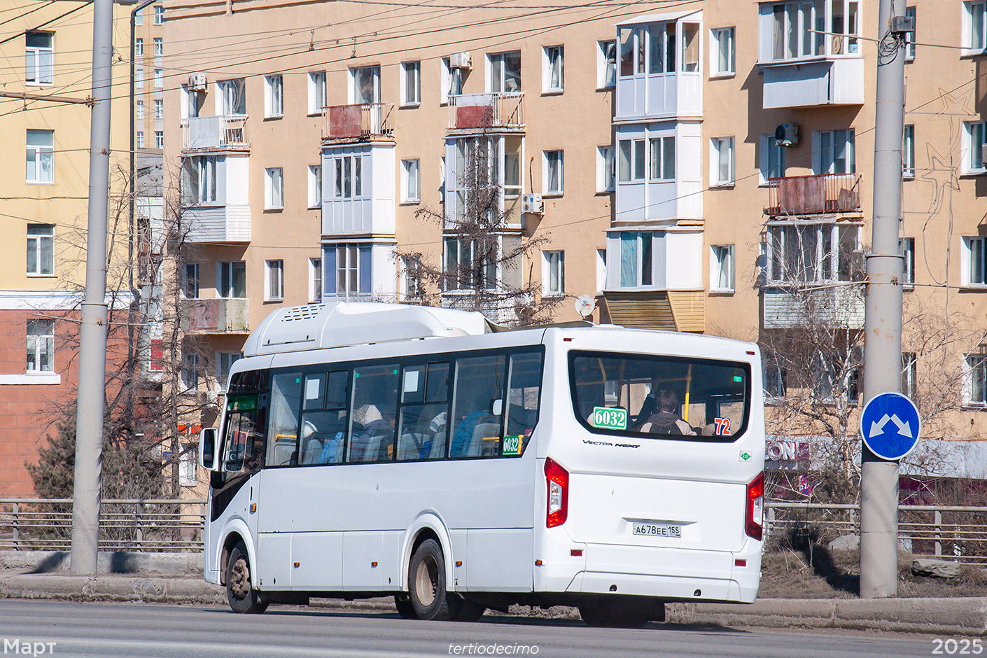 Омская область, ПАЗ-320415-14 "Vector Next" № 6032