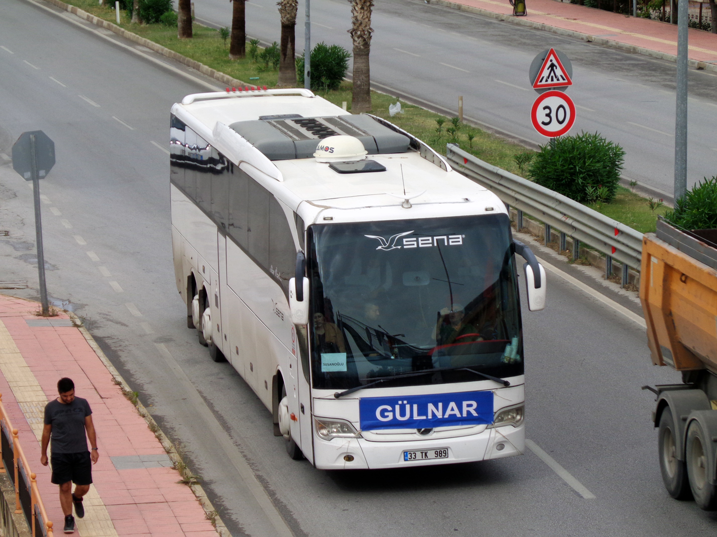 Турция, Mercedes-Benz Tourismo II L 17RHD № 33 TK 989