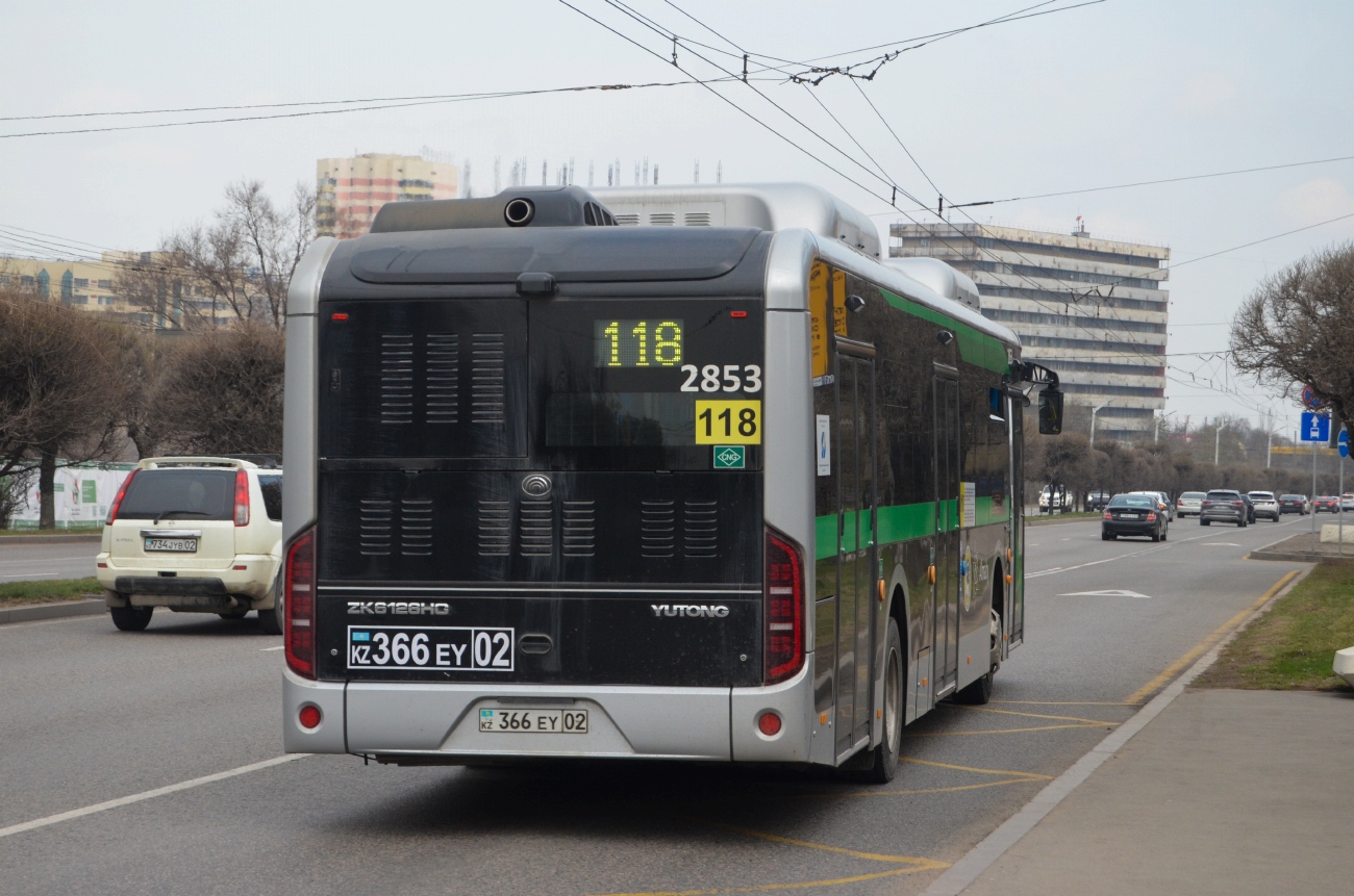 Алматы, Yutong ZK6126HG (QazTehna) № 2853