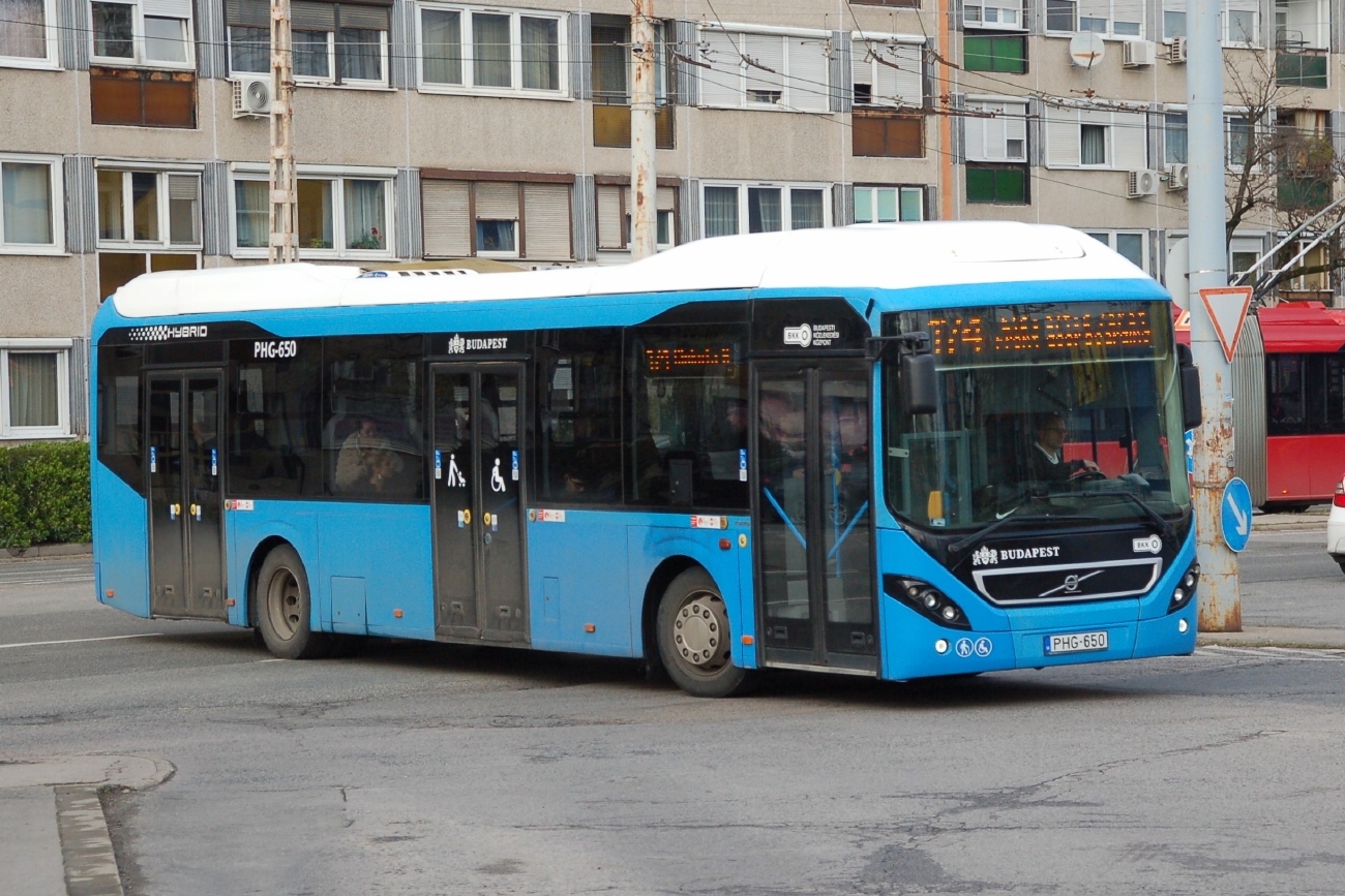 Венгрия, Volvo 7900 Hybrid № PHG-650