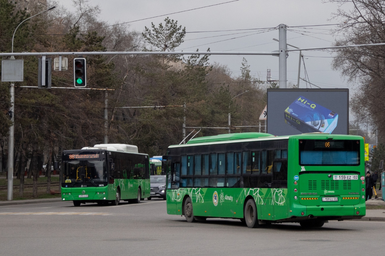 Алматы, Yutong ZK6118HGA (QazTehna) № 159 EZ 02 Алматы, Yutong ZK6118HGA (QazTehna) № 159 EZ 02