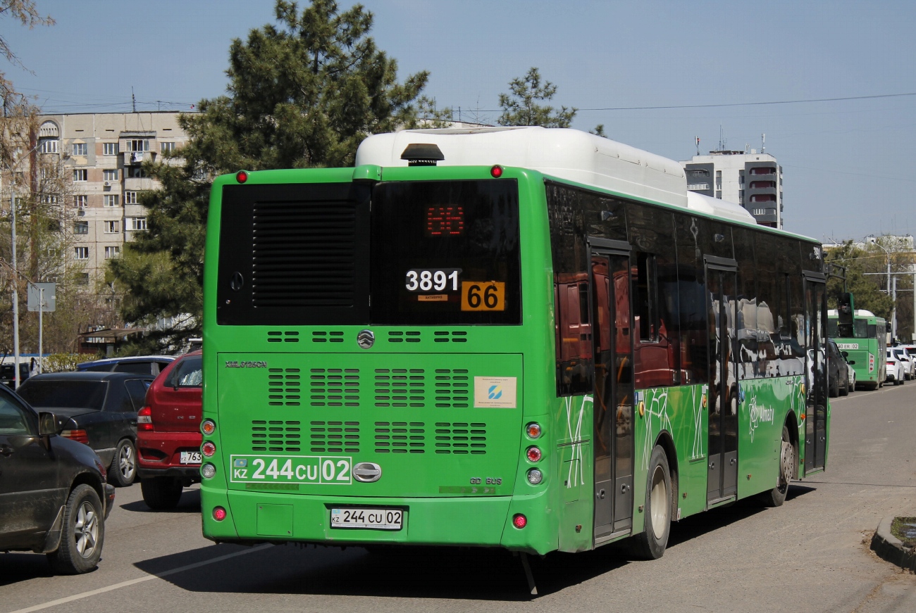 Алматы, Golden Dragon XML6125CN (Hyundai Trans Auto) № 3891 Алматы, Golden Dragon XML6125CN (Hyundai Trans Auto) № 3891