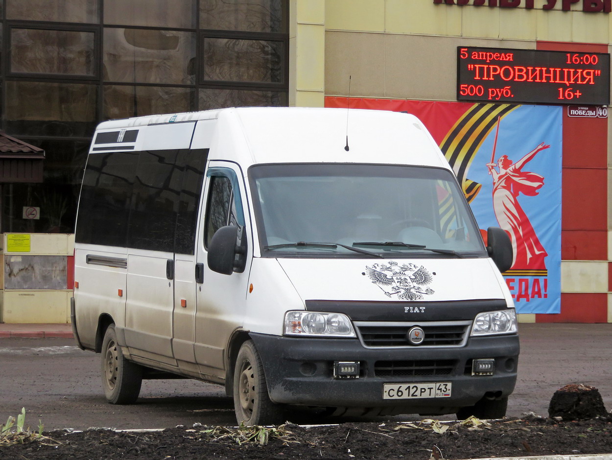 Кировская область, FIAT Ducato 244 CSMMC-RLL, -RTL № С 612 РТ 43