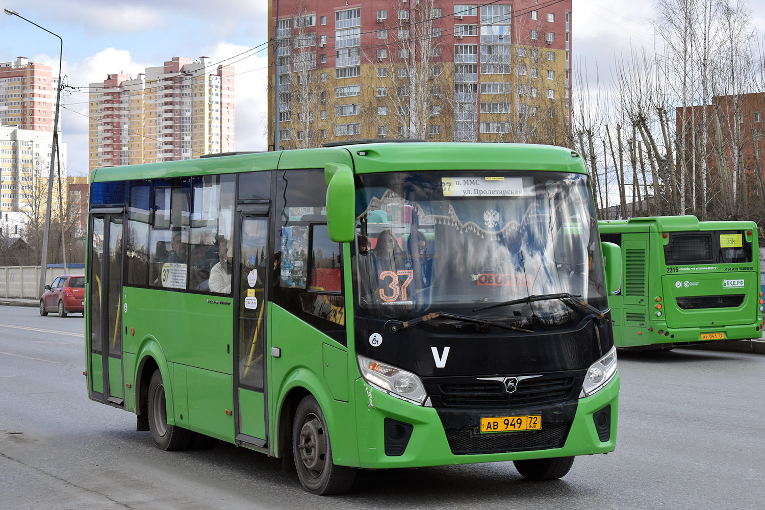 Тюменская область, ПАЗ-320435-04 "Vector Next" № АВ 949 72