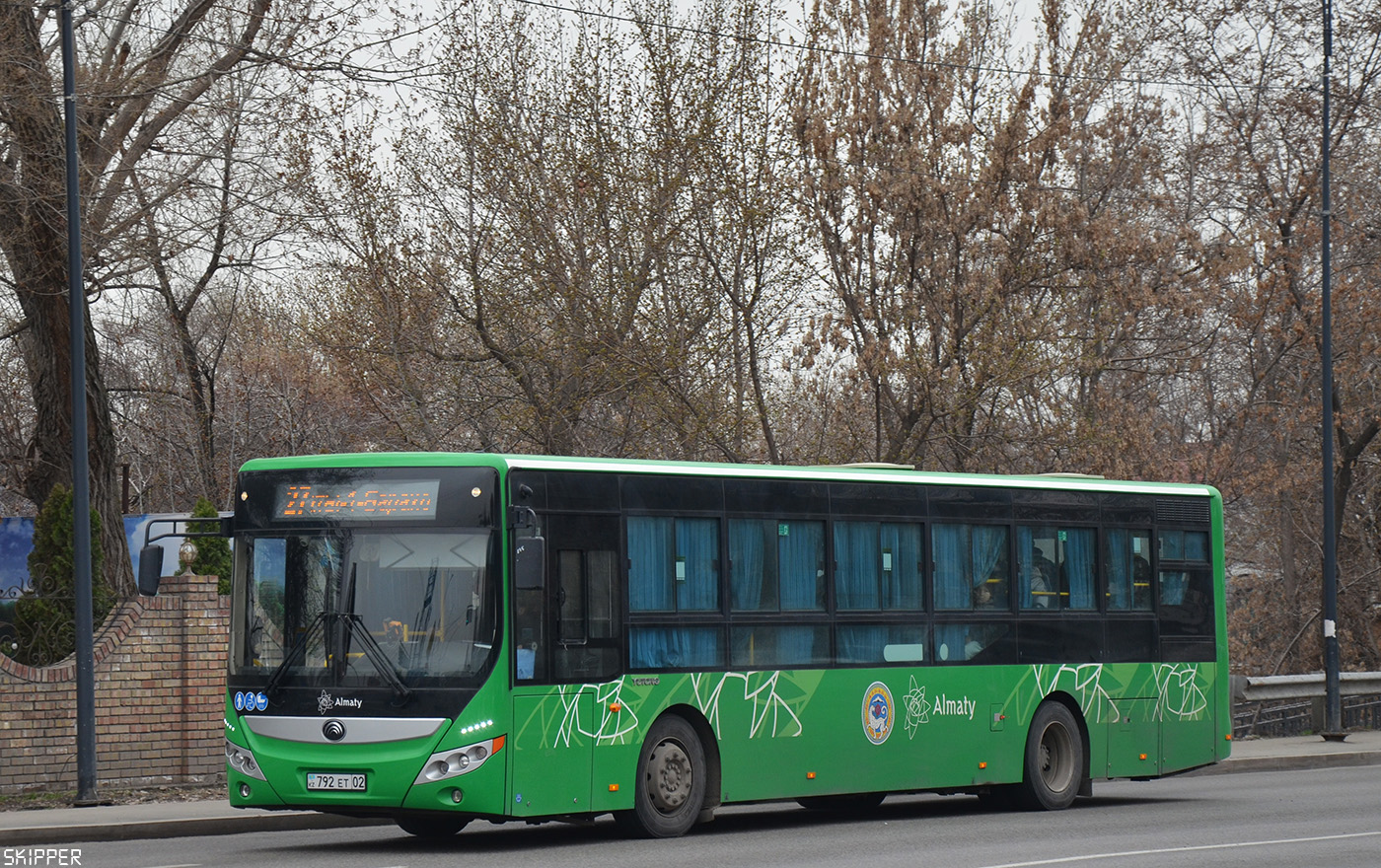 Алматы, Yutong ZK6118HGA (QazTehna) № 792 ET 02