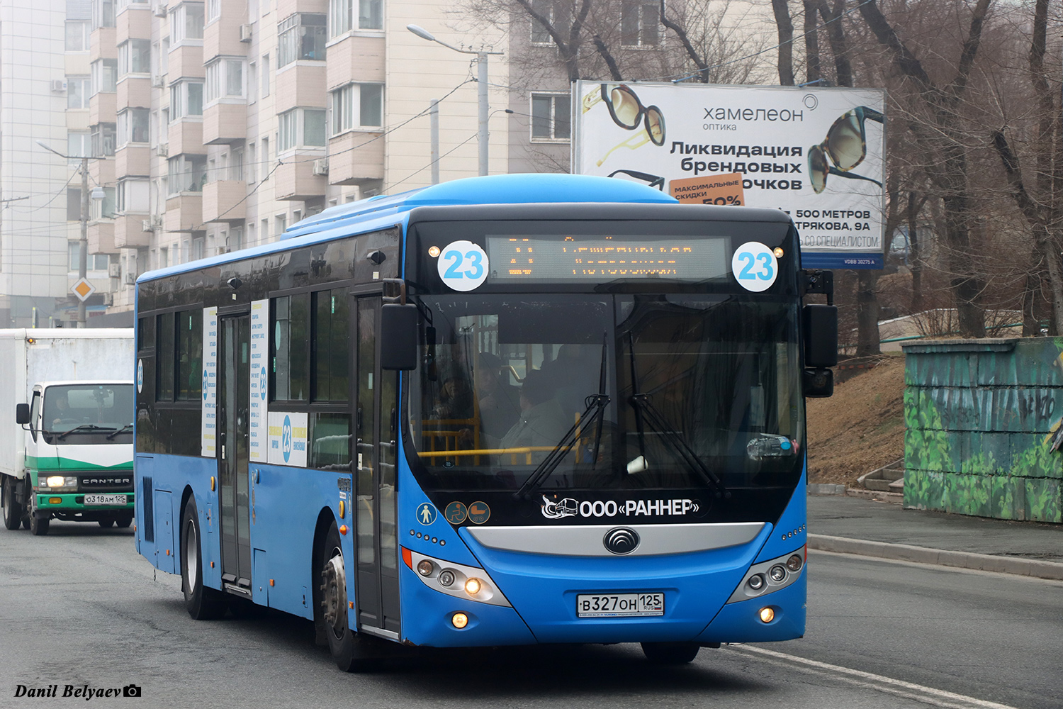 Приморский край, Yutong ZK6118HGA № В 327 ОН 125