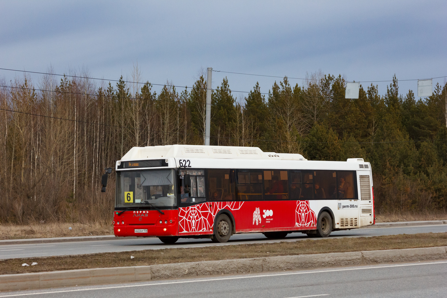 Пермский край, ЛиАЗ-5292.67 (CNG) № Н 622 КР 159