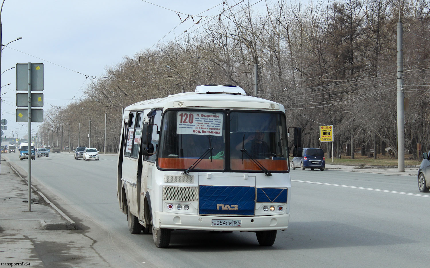 Новосибирская область, ПАЗ-32054 № Е 054 СР 154