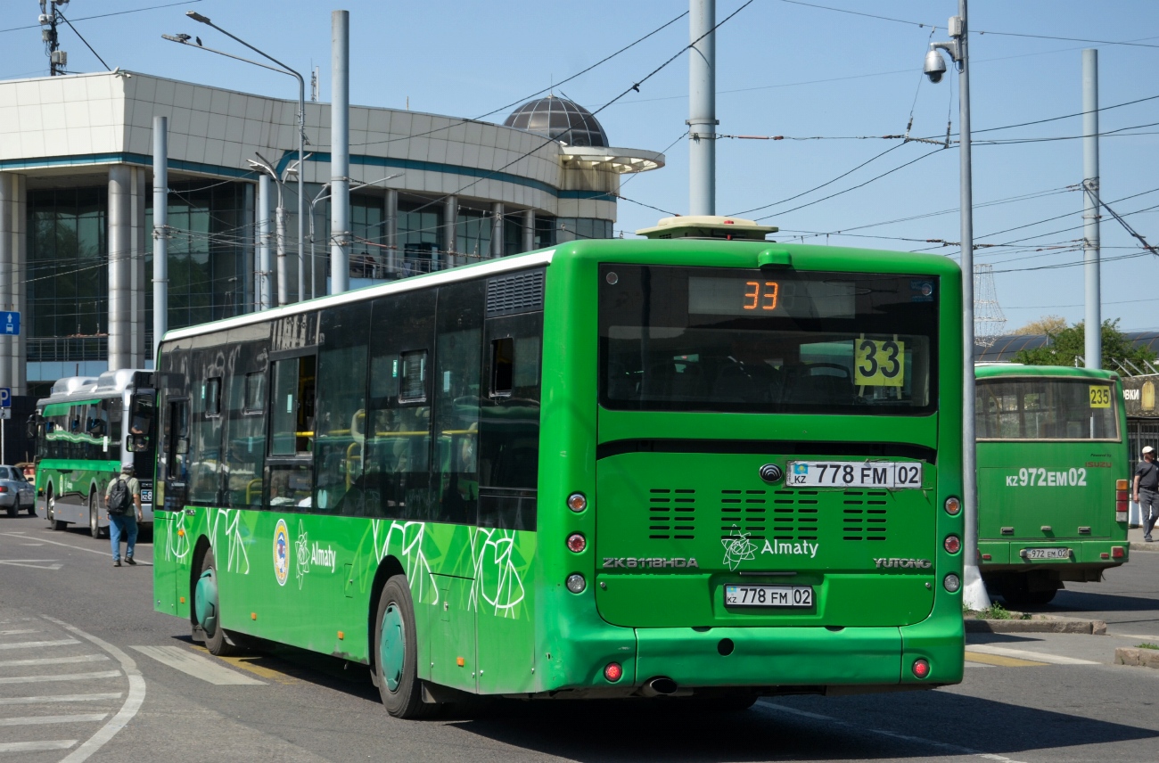 Алматы, Yutong ZK6118HGA (СарыаркаАвтоПром) № 778 FM 02 Алматы, Yutong ZK6118HGA (СарыаркаАвтоПром) № 778 FM 02