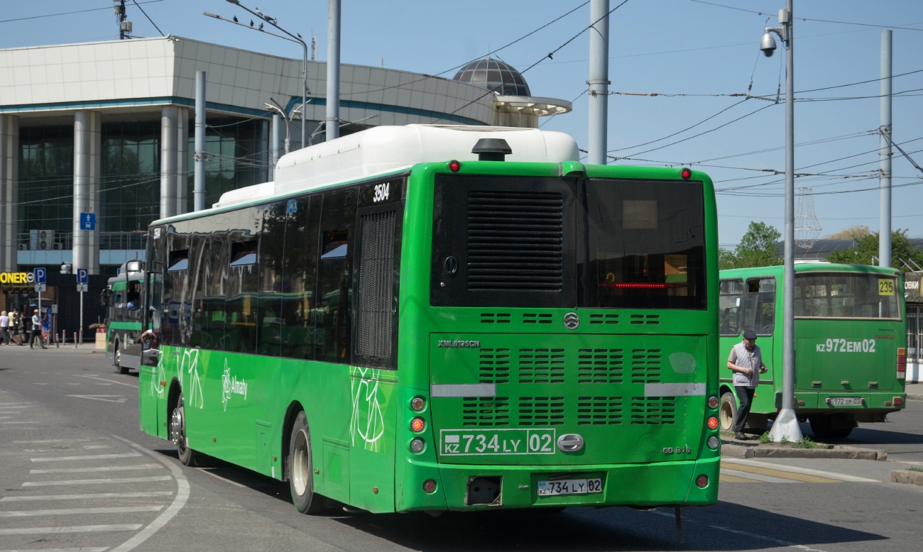 Алматы, Golden Dragon XML6125CN (Hyundai Trans Auto) № 3504 Алматы, Golden Dragon XML6125CN (Hyundai Trans Auto) № 3504