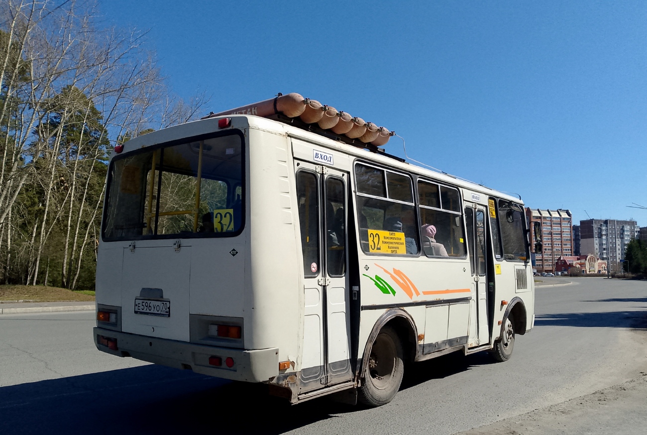 Томская область, ПАЗ-32054 № Е 596 УО 70