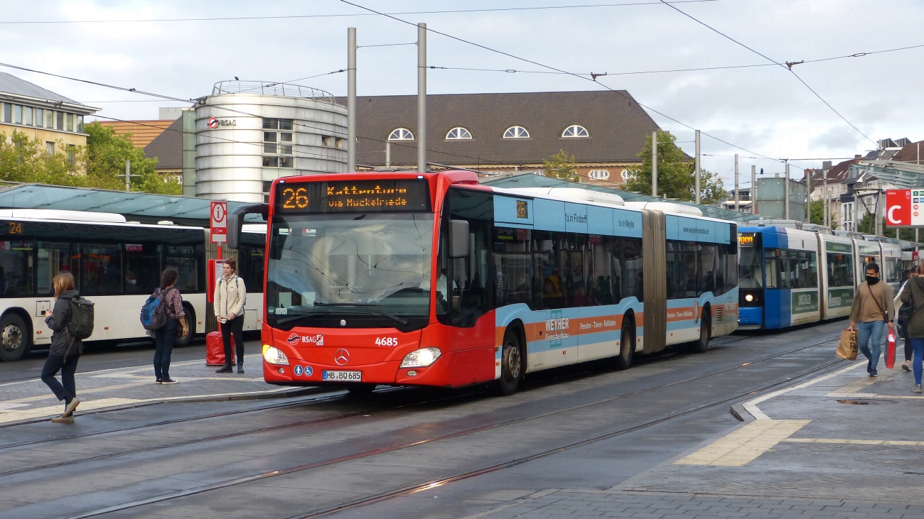 Бремен, Mercedes-Benz Citaro C2 G № 4685