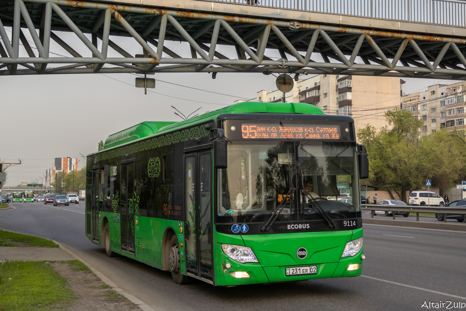 Almaty, Foton BJ6123C6CTD-A1 č. 9114